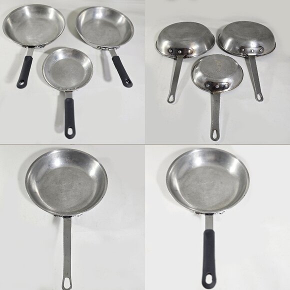 Eagleware 3 Professional Saute Chef Pans Silicone Handles Skillets 2- 10" 1-7.5" - Picture 3 of 9